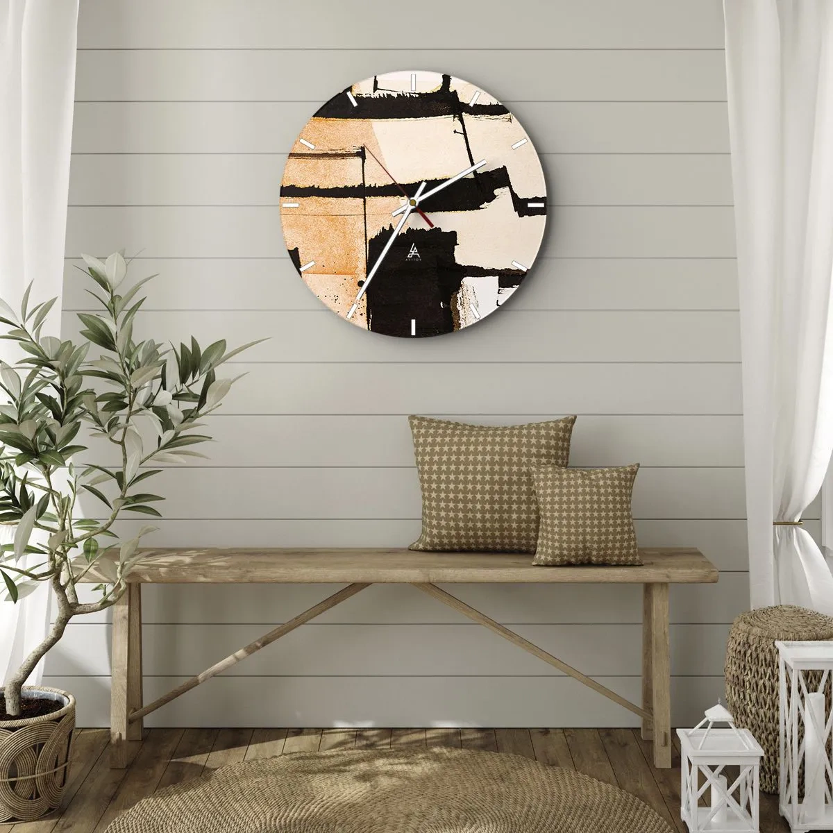 Horloge murale - Pendule murale - De l’ordre malgré tout - 30x30 cm