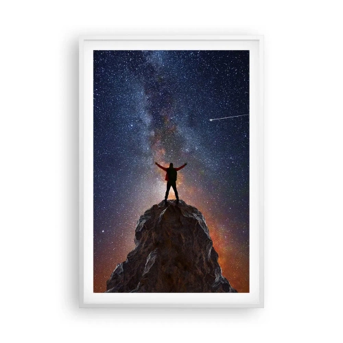 Affiche dans un cadre blanc - Poster - Le force est avec moi! - 61x91 cm