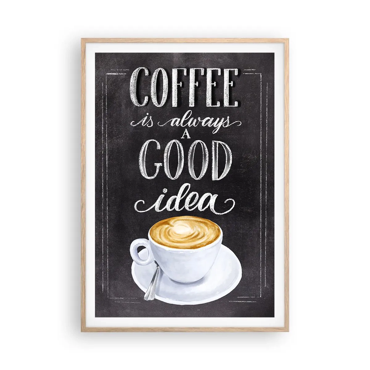 Affiche dans un chêne clair - Poster - Bien sûr! - 70x100 cm