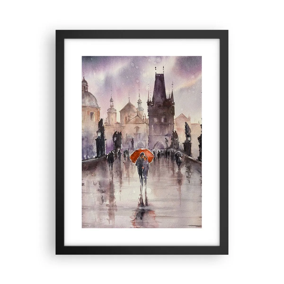 Affiche dans un cadre noir - Poster - Les gens ne changent pas - 30x40 cm