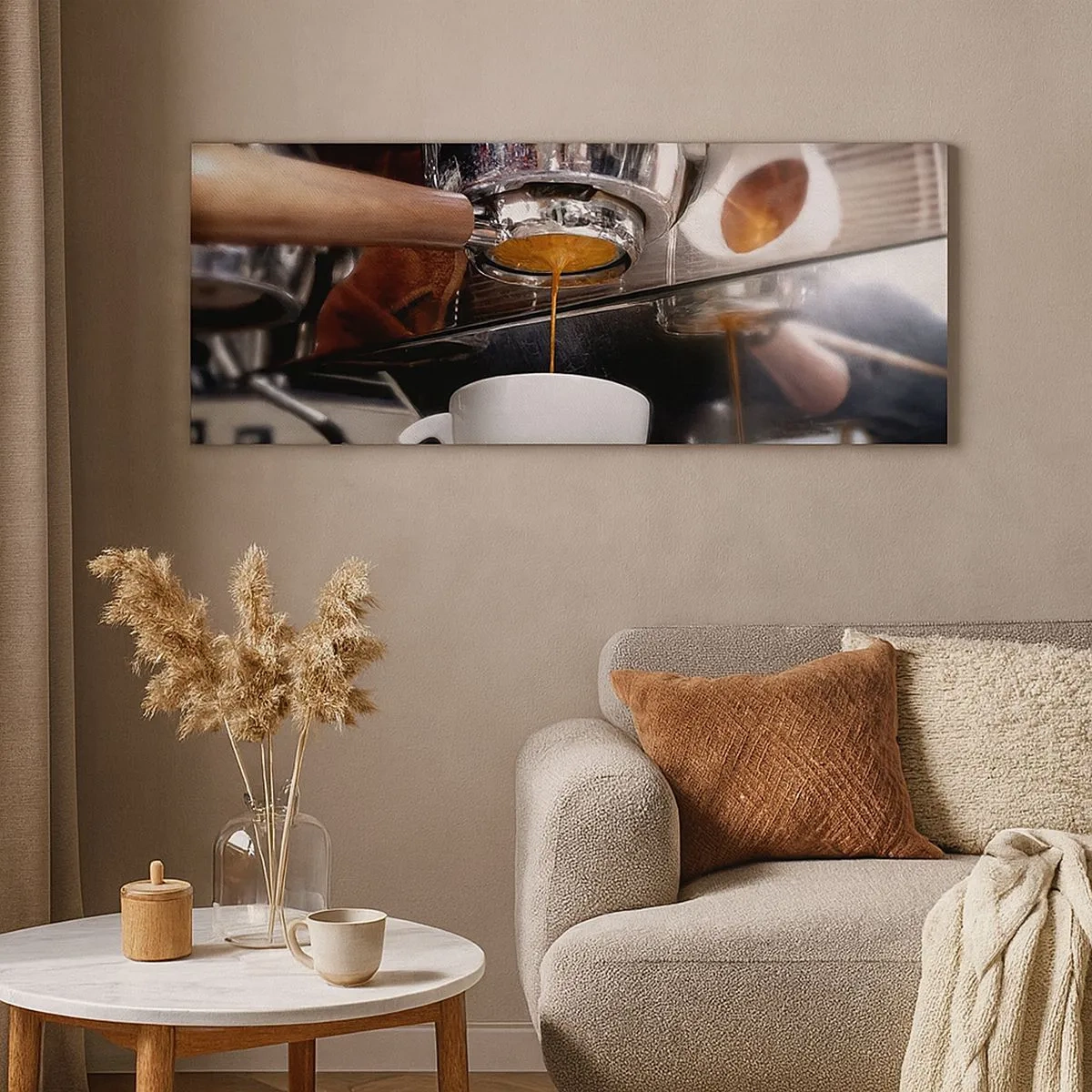 Impression sur toile - Image sur toile - Bon moment de la journée - 100x40 cm