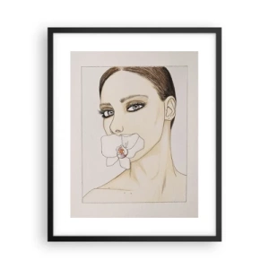 Affiche dans un cadre noir - Poster - Symbole de l'élégance et de la beauté - 40x50 cm