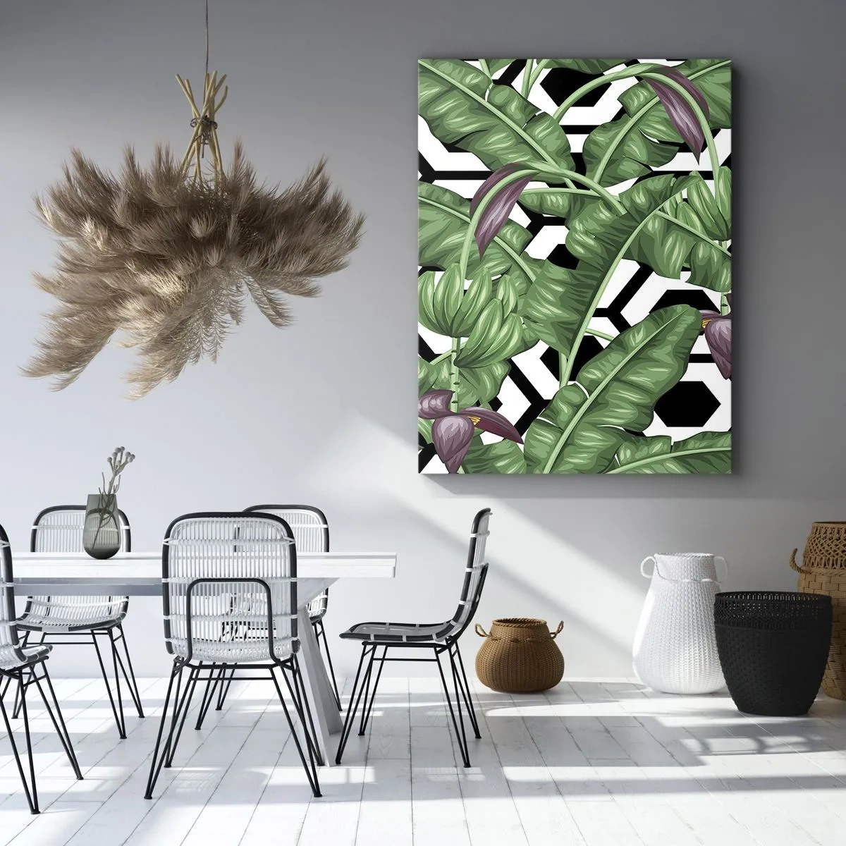 Impression sur toile - Image sur toile - Une composition symétrique par nature - 65x120 cm
