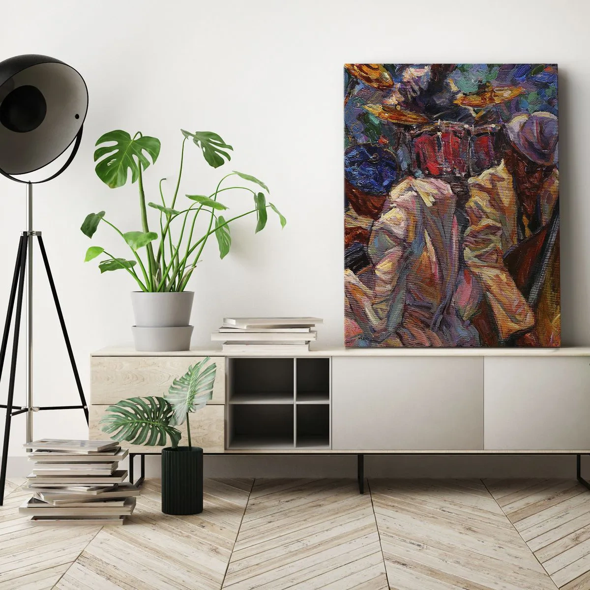 Impression sur toile - Image sur toile - Dans le même tempo - 55x100 cm