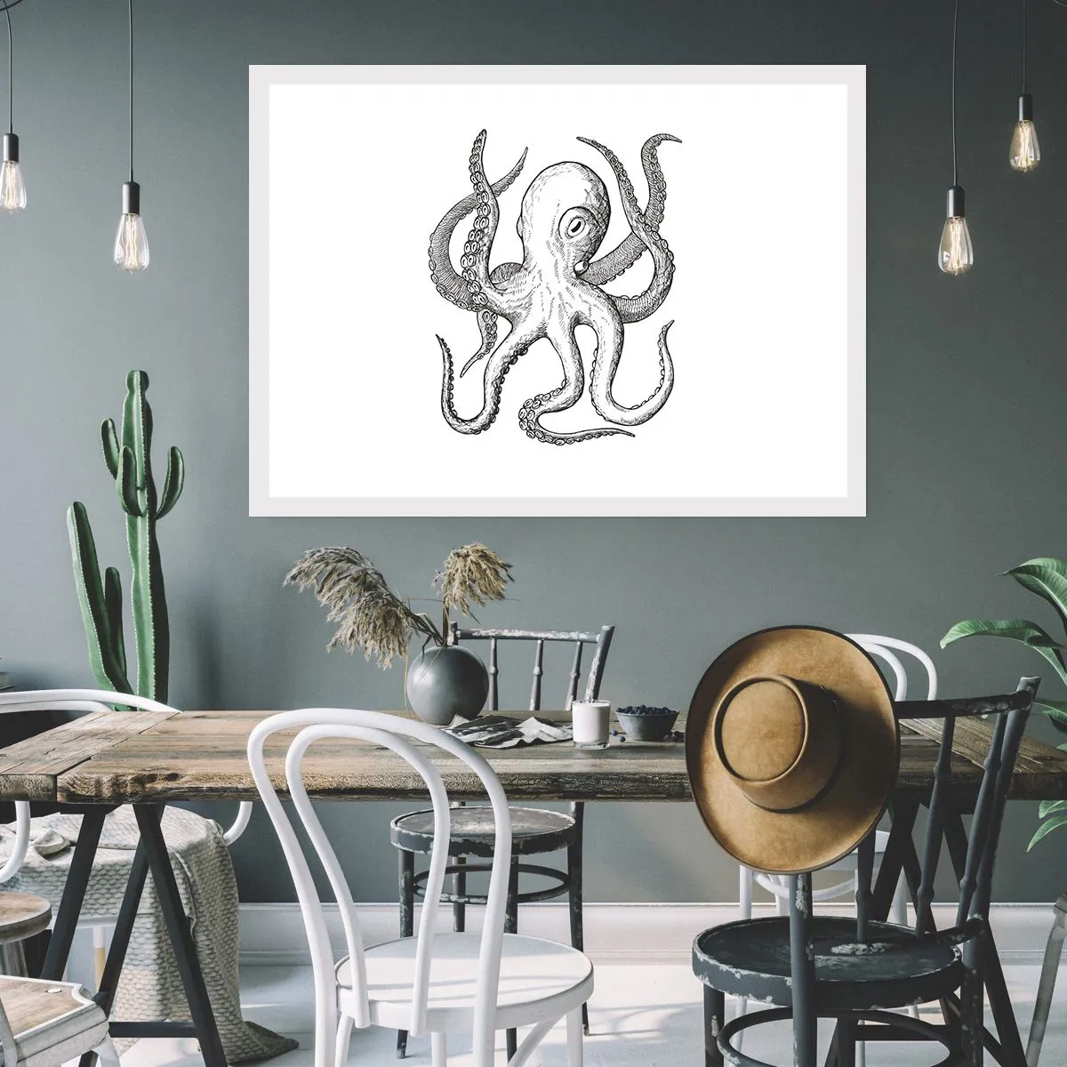 Affiche - Poster - Dansant avec les vagues - 70x50 cm