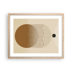 Affiche dans un chêne clair - Poster - Sur l'origine des figures géométriques - 50x40 cm