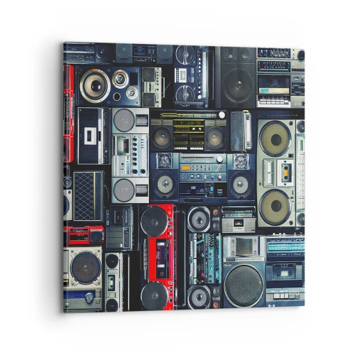 Impression sur toile - Image sur toile - Nostalgie des années 80 - 70x70 cm