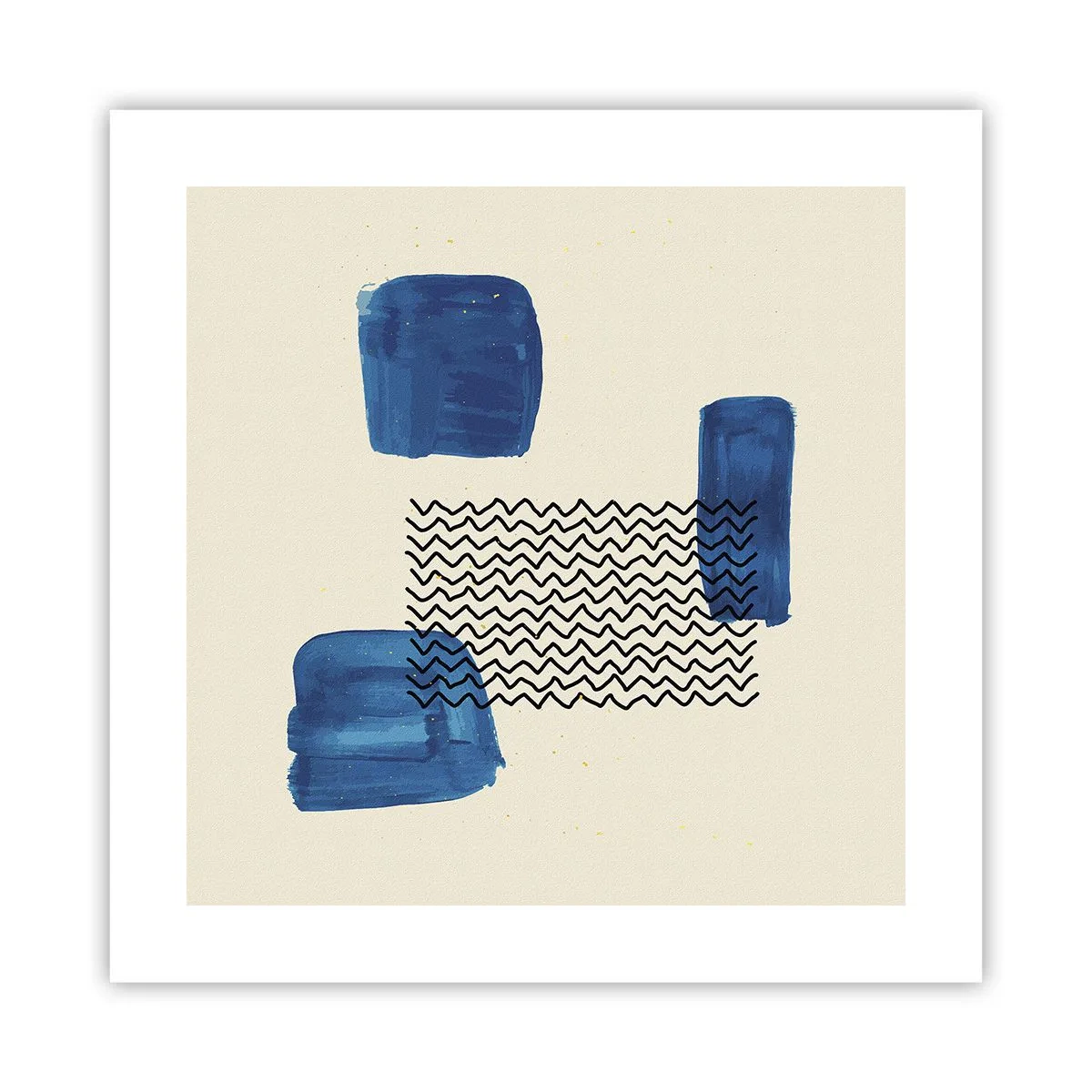 Affiche - Poster - Quatuor abstrait - 40x40 cm
