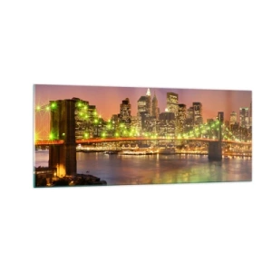 Impression sur verre - Image sur verre - Ici la lumière ne s'éteint jamais - 100x40 cm