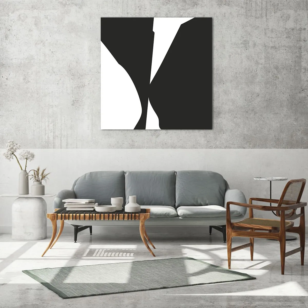 Impression sur verre - Image sur verre - Positif négatif - 70x70 cm