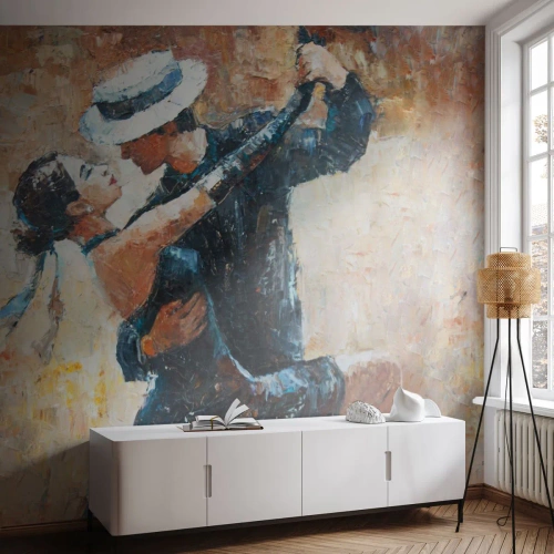 Papier Peint Autocollant Deluxe Sticker - À la Rudolf Valentino - Abstraction, Danse, Tango - 100x70 cm