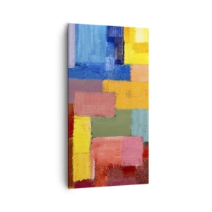 Impression sur toile - Image sur toile - Chacun est différent, tout est coloré - 55x100 cm