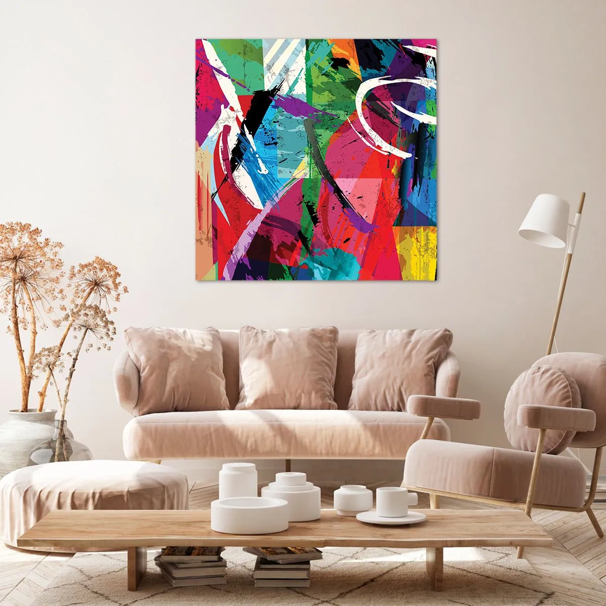 Impression sur toile - Image sur toile - Rapide, vif et bondissant - 40x40 cm