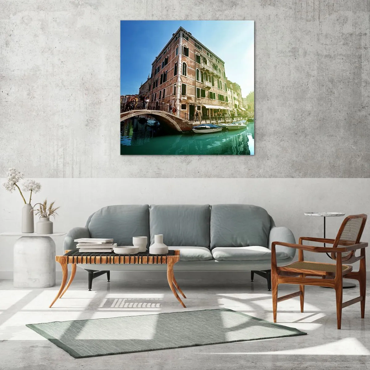 Impression sur verre - Image sur verre - Venise - Amore Moi - 70x70 cm