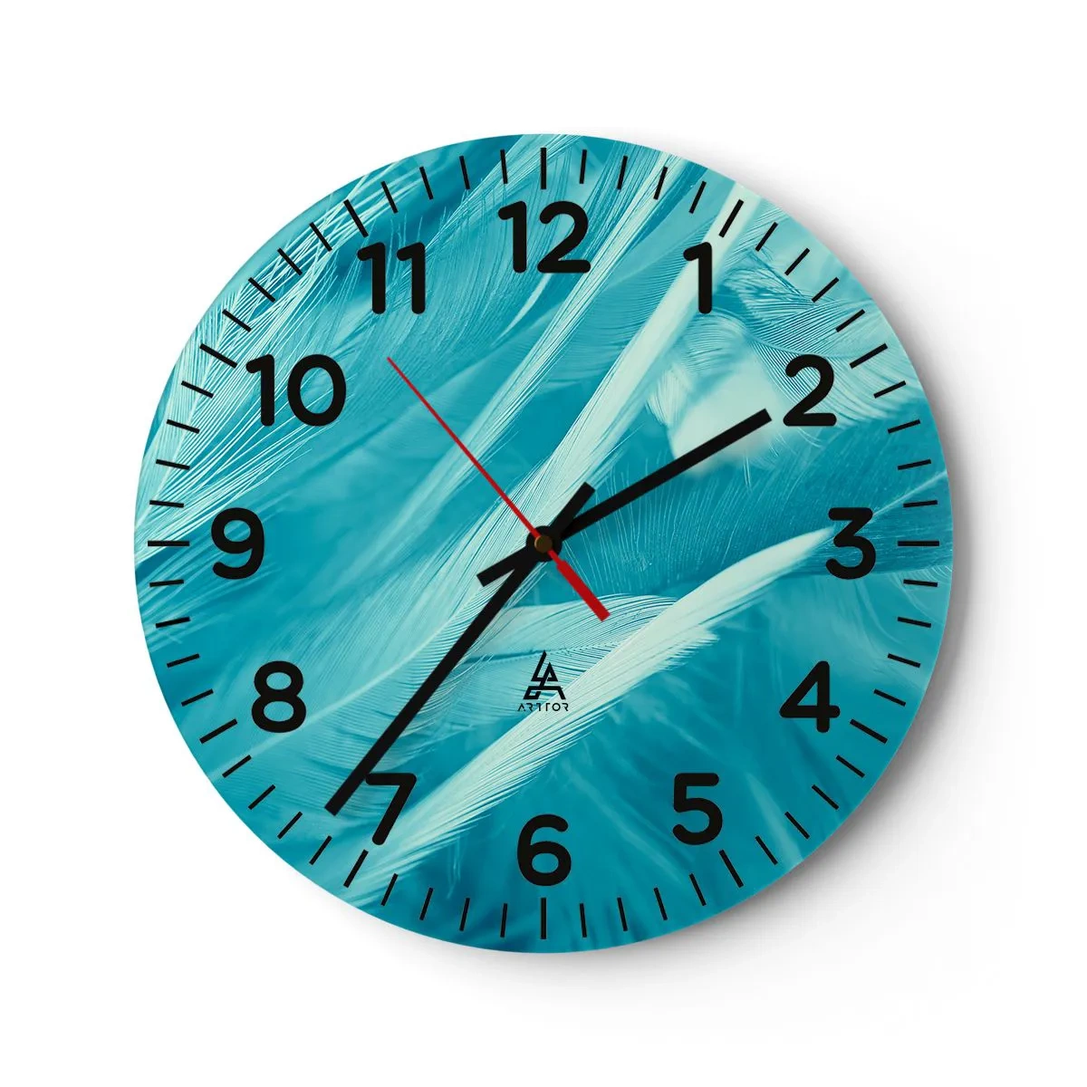 Horloge murale - Pendule murale - Se noyer dans les plumes - 30x30 cm