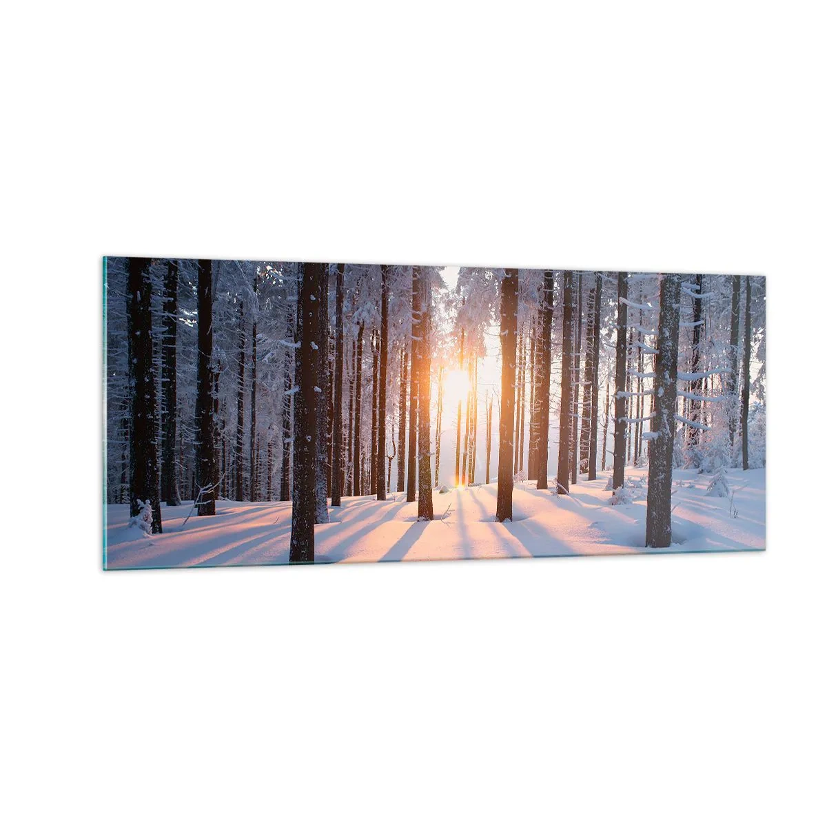 Impression sur verre - Image sur verre - Clairement en noir et blanc - 100x40 cm