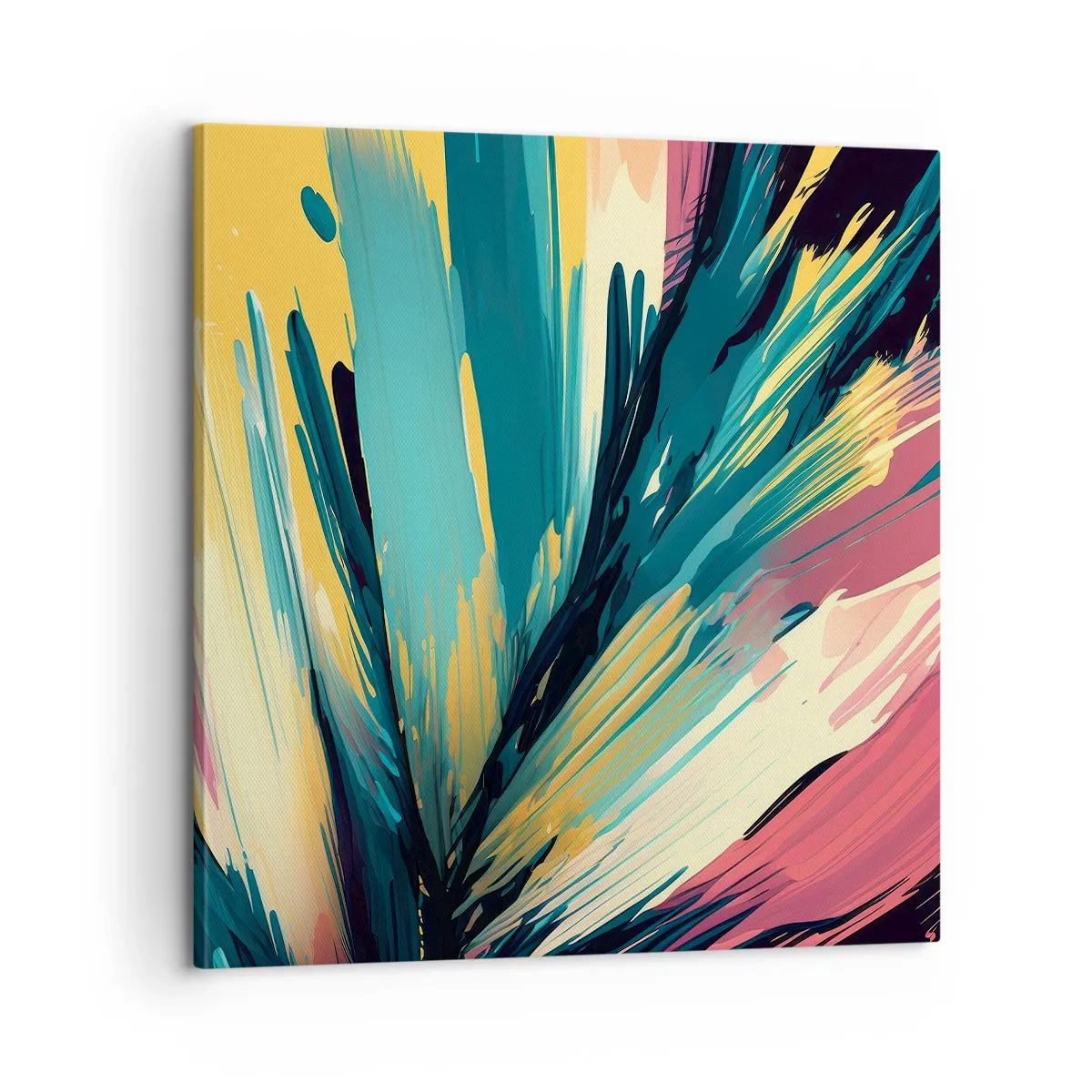 Impression sur toile - Image sur toile - Composition – une explosion de joie - 60x60 cm