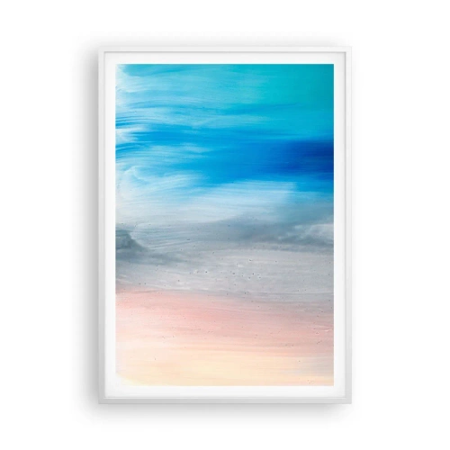 Affiche dans un cadre blanc - Poster - Éléments : air - 70x100 cm