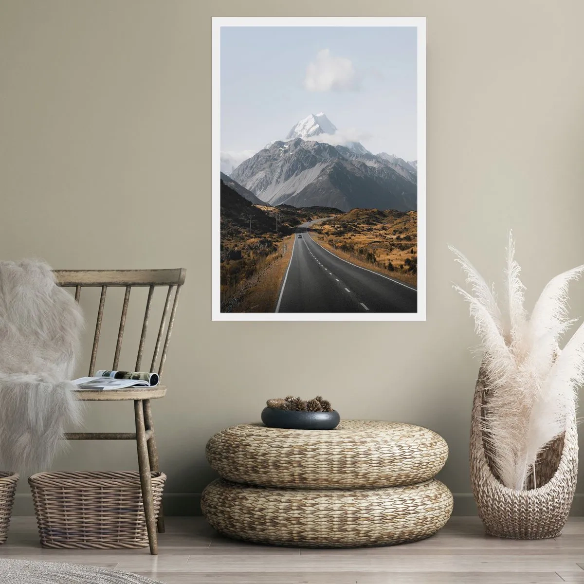 Affiche - Poster - Chemin vers le coeur de la montagne - 61x91 cm