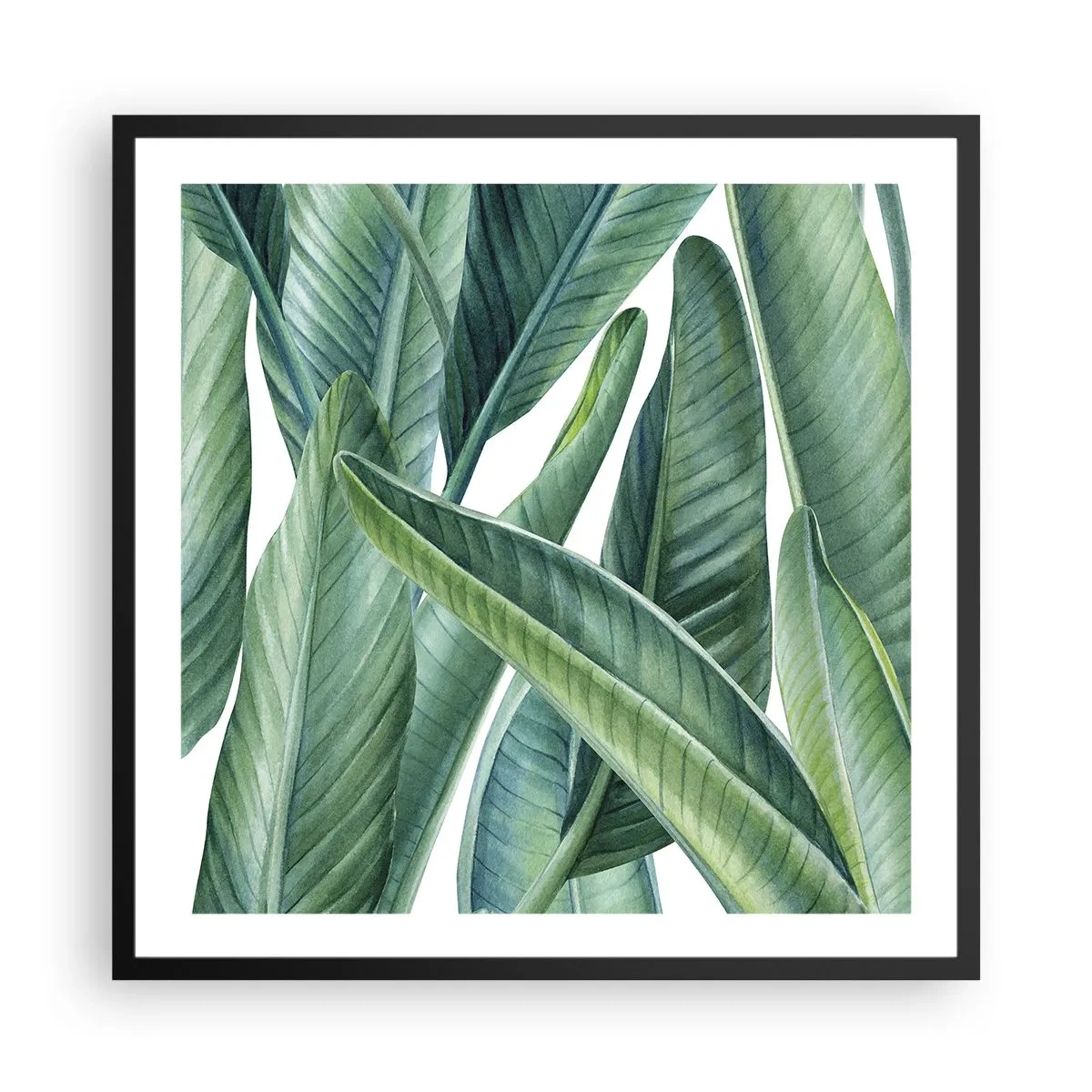 Affiche dans un cadre noir - Poster - La nature face à elle-même - 60x60 cm