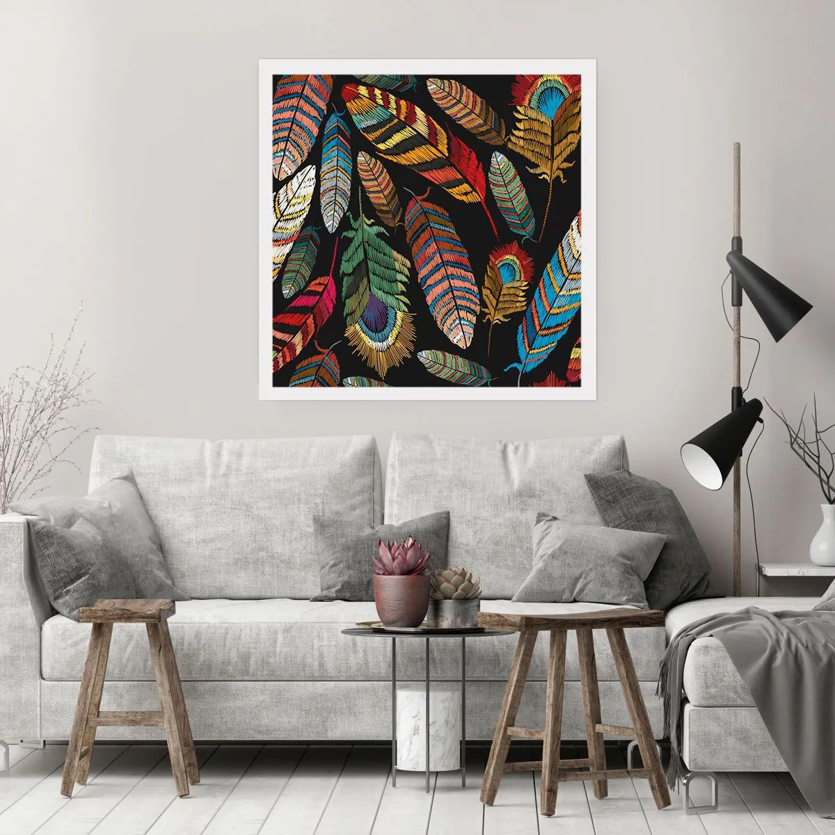 Affiche - Poster - Le carnaval des oiseaux - 30x30 cm