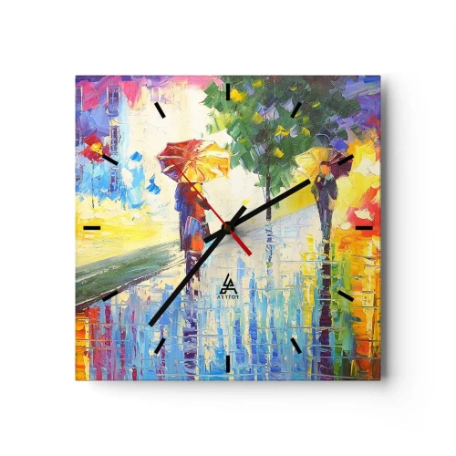 Horloge murale - Pendule murale - Et tout est clair - 40x40 cm