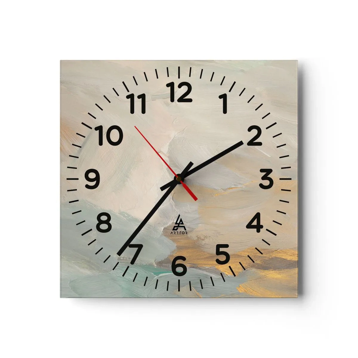 Horloge murale - Pendule murale - Abstraction – le pays de la douceur - 30x30 cm