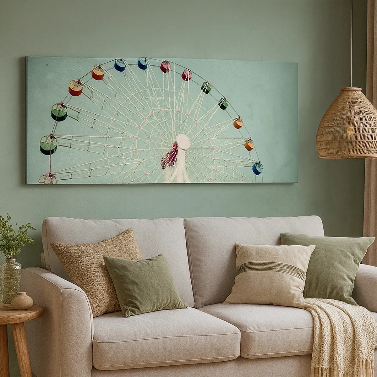 Impression sur toile - Image sur toile - Nous vous invitons à vous amuser - 30x30 cm