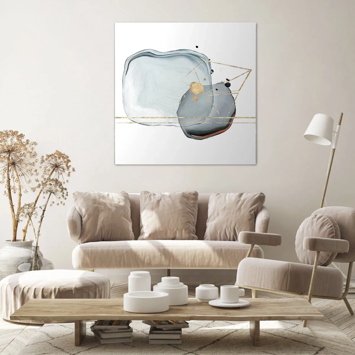 Impression sur toile - Image sur toile - Etude des gouttes - 70x70 cm