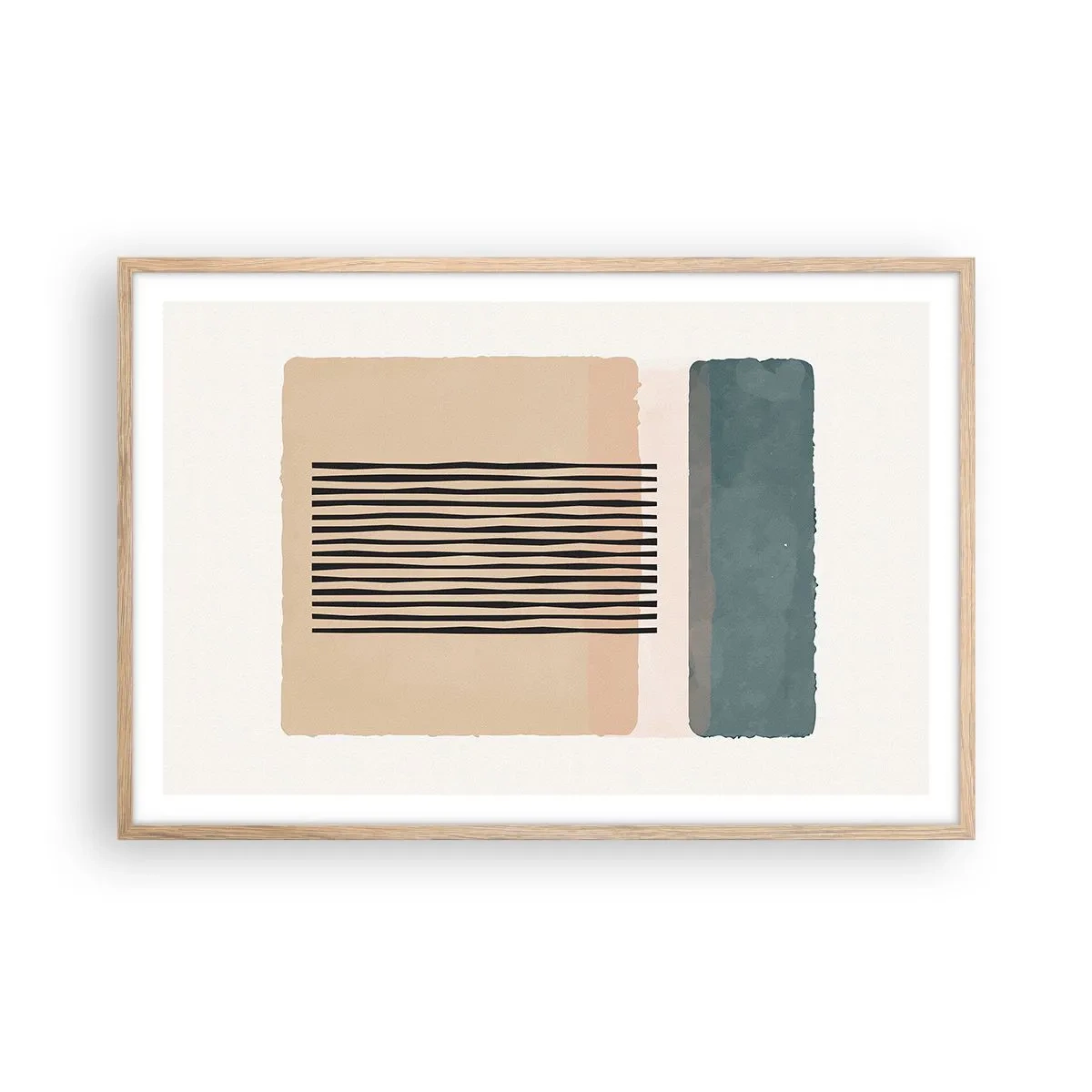 Affiche dans un chêne clair - Poster - Tout est en ordre - 91x61 cm