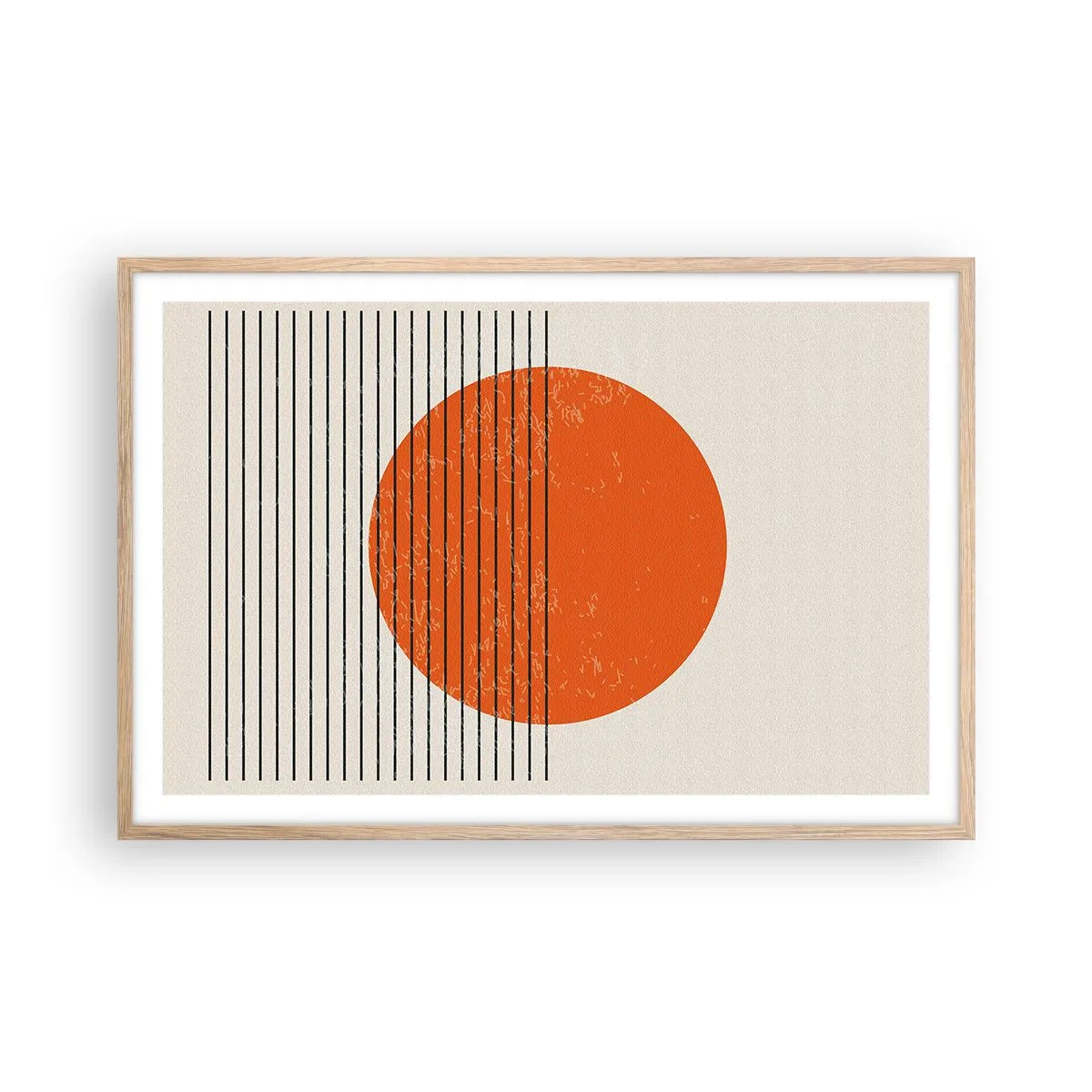 Affiche dans un chêne clair - Poster - Toujours le soleil - 91x61 cm