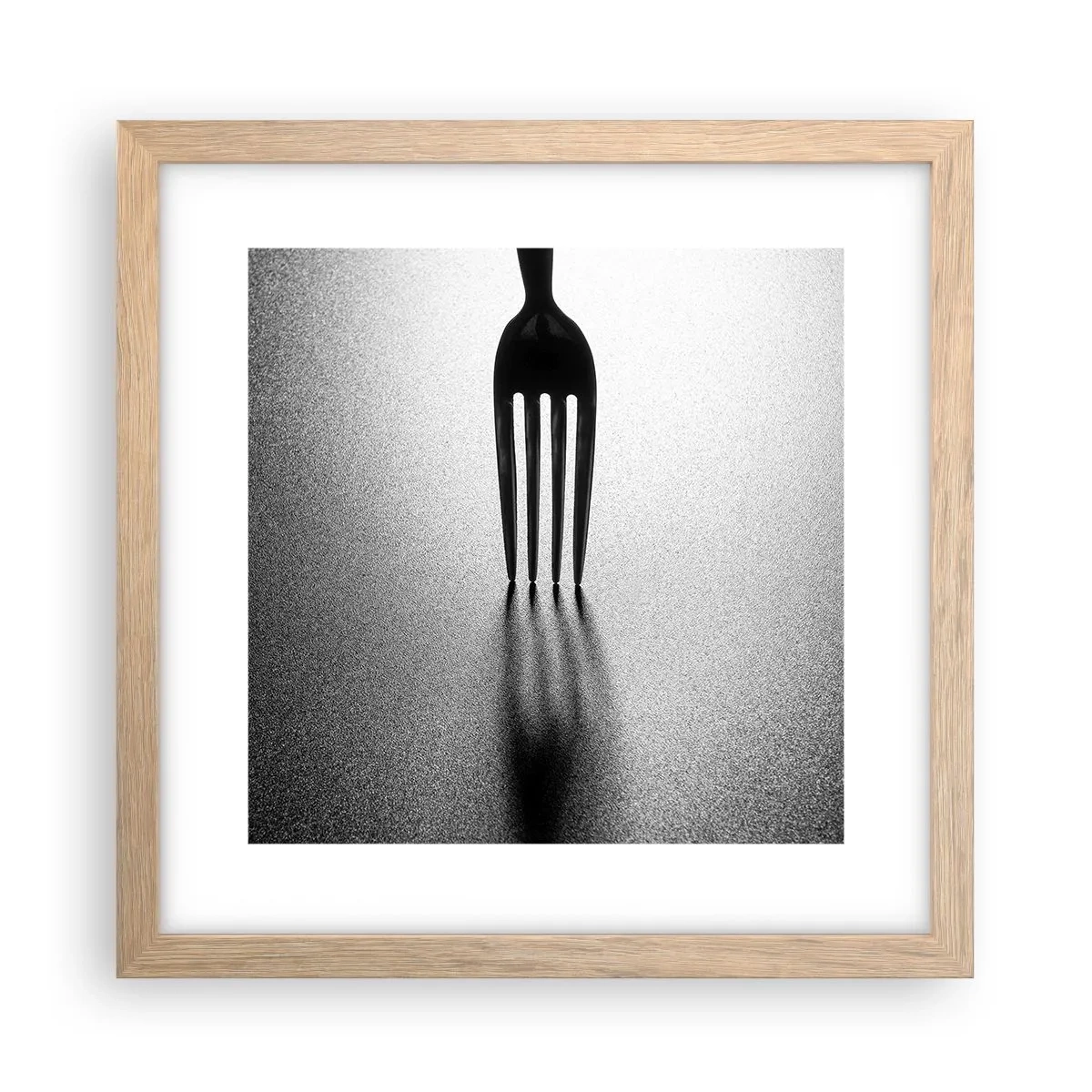 Affiche dans un chêne clair - Poster - Lumière et ombre - 30x30 cm