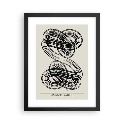 Affiche dans un cadre noir - Poster - C'est venu spontanément - 30x40 cm