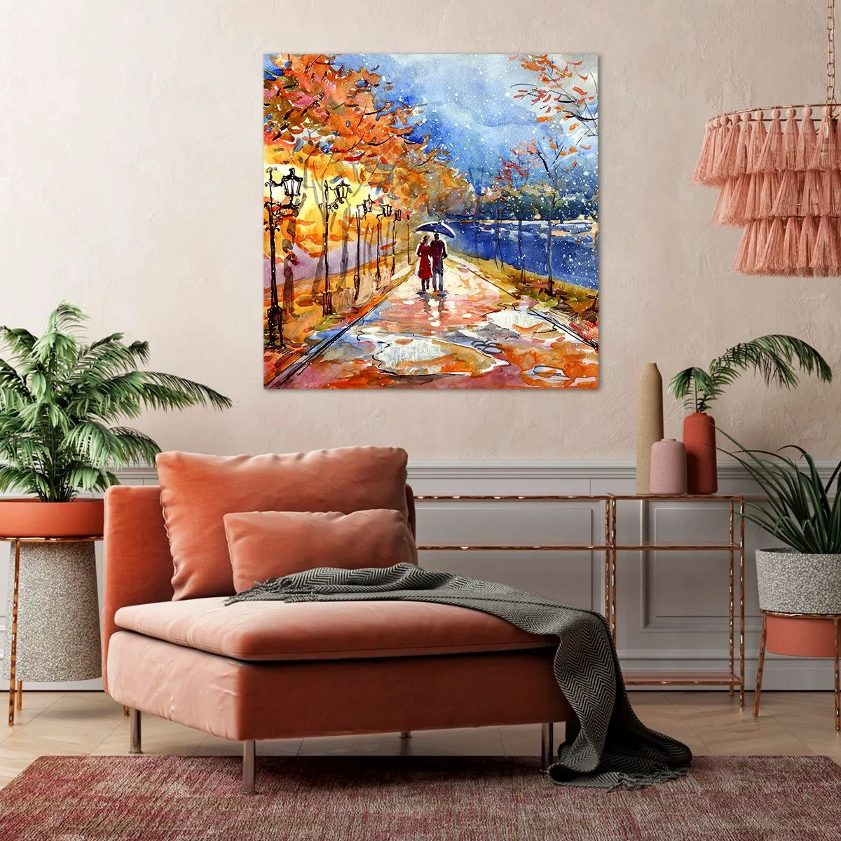 Impression sur toile - Image sur toile - Ensemble jusqu'au bout du temps - 30x30 cm