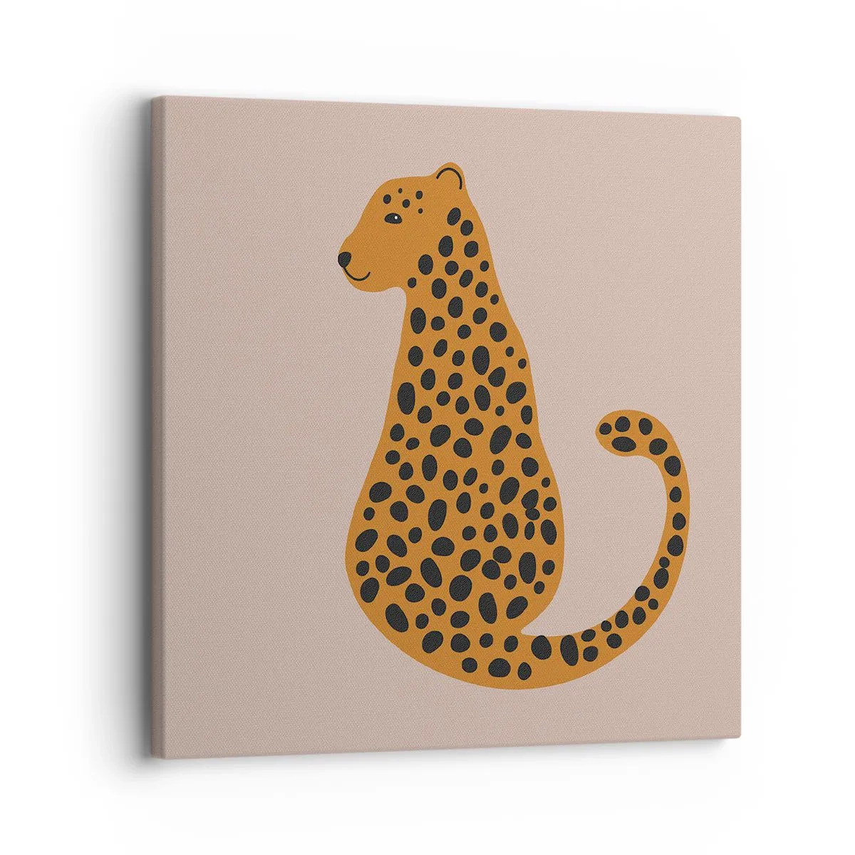 Impression sur toile - Image sur toile - La panthère est un motif à la mode - 30x30 cm