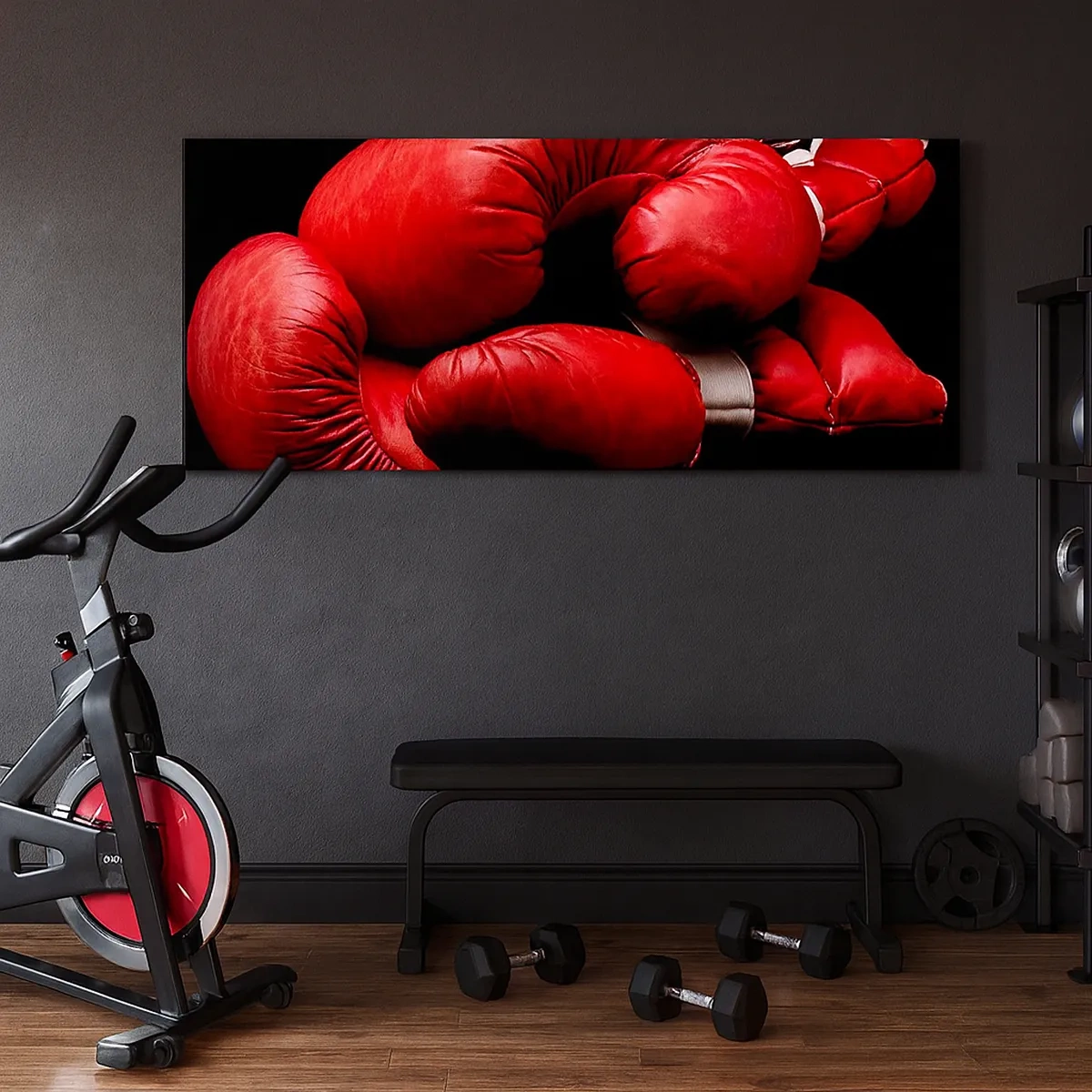 Impression sur toile - Image sur toile - Les émotions du combat sont derrière nous - 30x30 cm