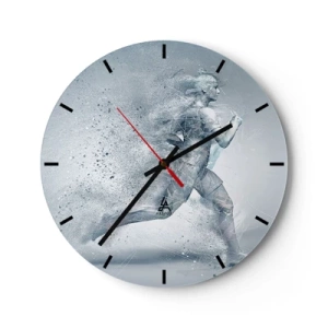 Horloge murale - Pendule murale - Une énergie cristalline - 40x40 cm
