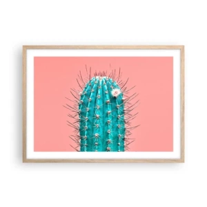 Affiche dans un chêne clair - Poster - Juste regarde - 70x50 cm