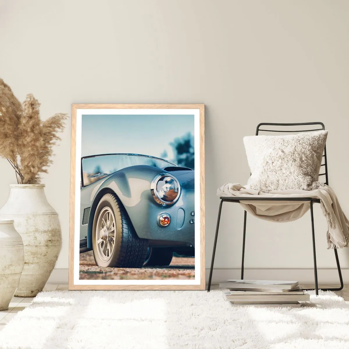 Affiche dans un chêne clair - Poster - Ce qui compte c'est le style - 30x40 cm