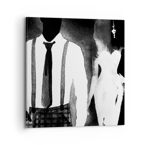 Impression sur toile - Image sur toile - Ambiance noire - 70x70 cm