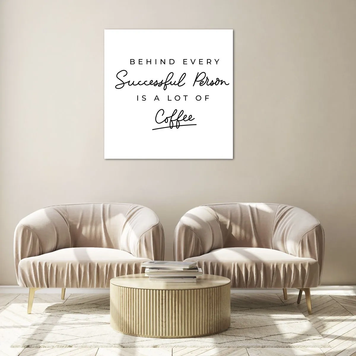 Impression sur verre - Image sur verre - Secret du succès - 70x70 cm