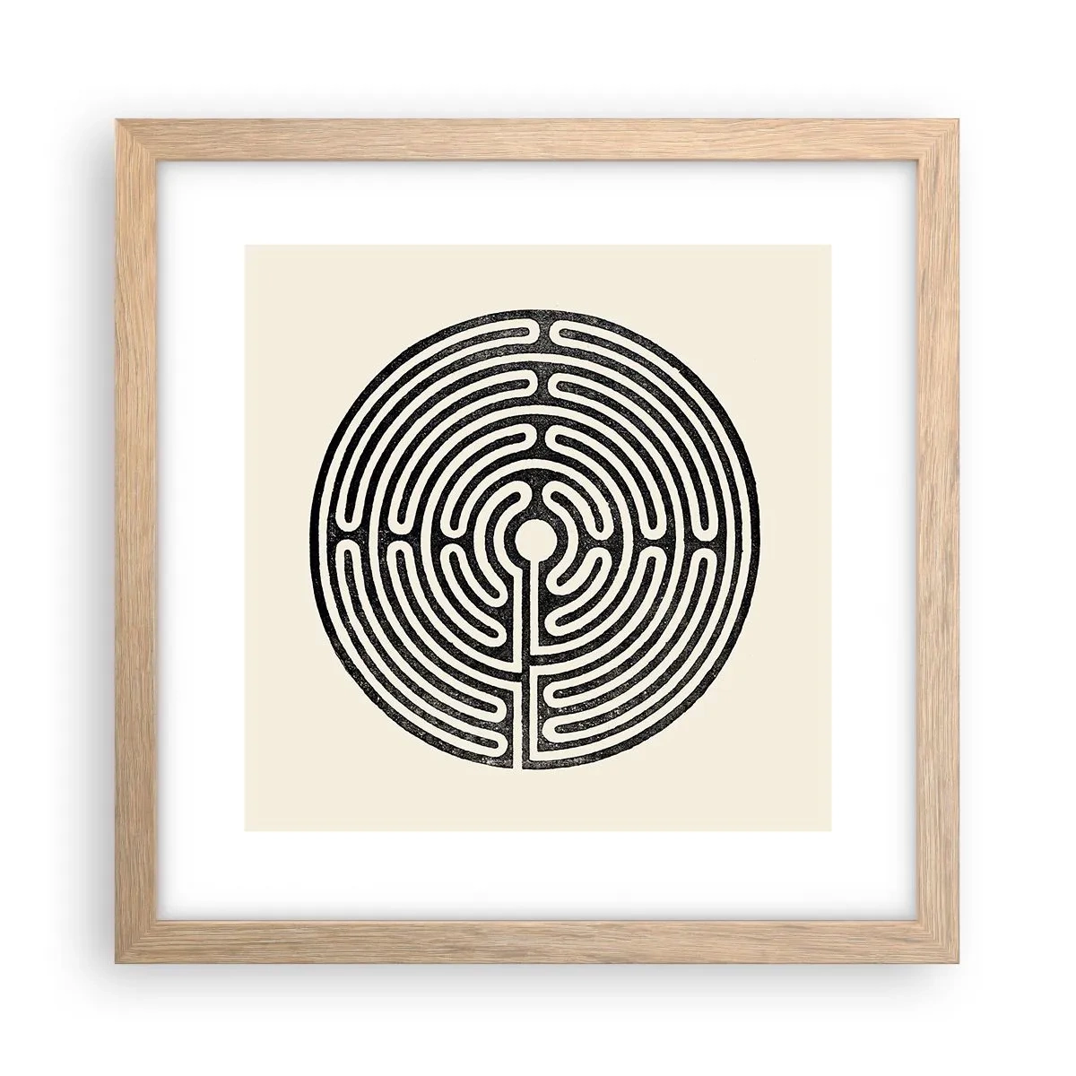 Affiche dans un chêne clair - Poster - Ordre mystérieux - 30x30 cm