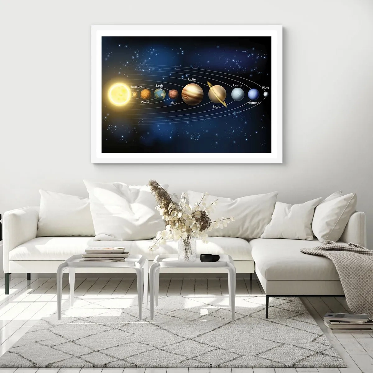 Affiche dans un cadre blanc - Poster - L'une des dix - 70x50 cm