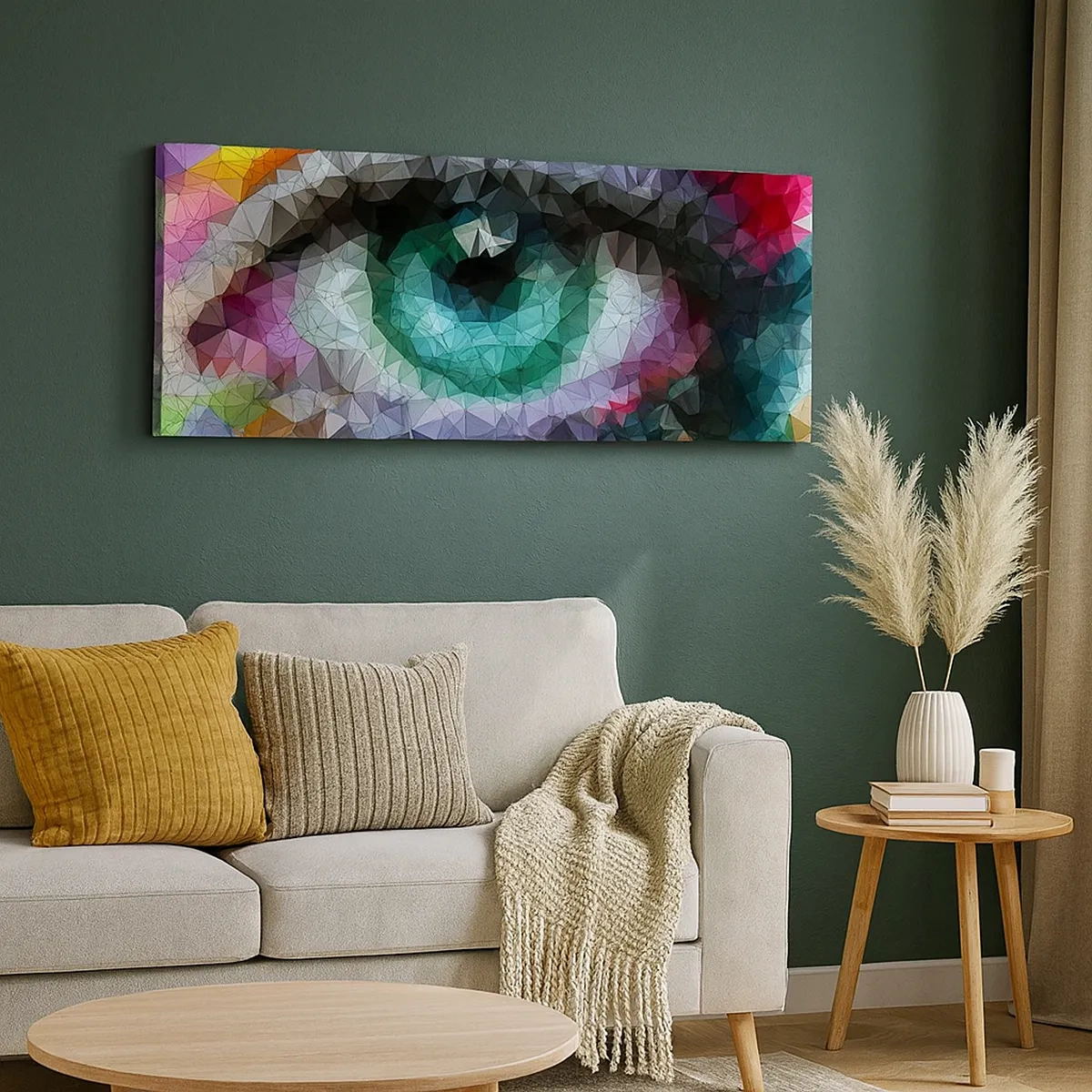 Impression sur toile - Image sur toile - Lueur cristalline des yeux - 30x30 cm