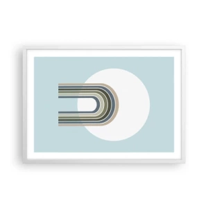 Affiche dans un cadre blanc - Poster - Attraction irrésistible - 70x50 cm