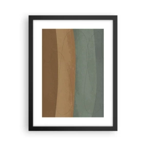 Affiche dans un cadre noir - Poster - Composition horizontale - 30x40 cm