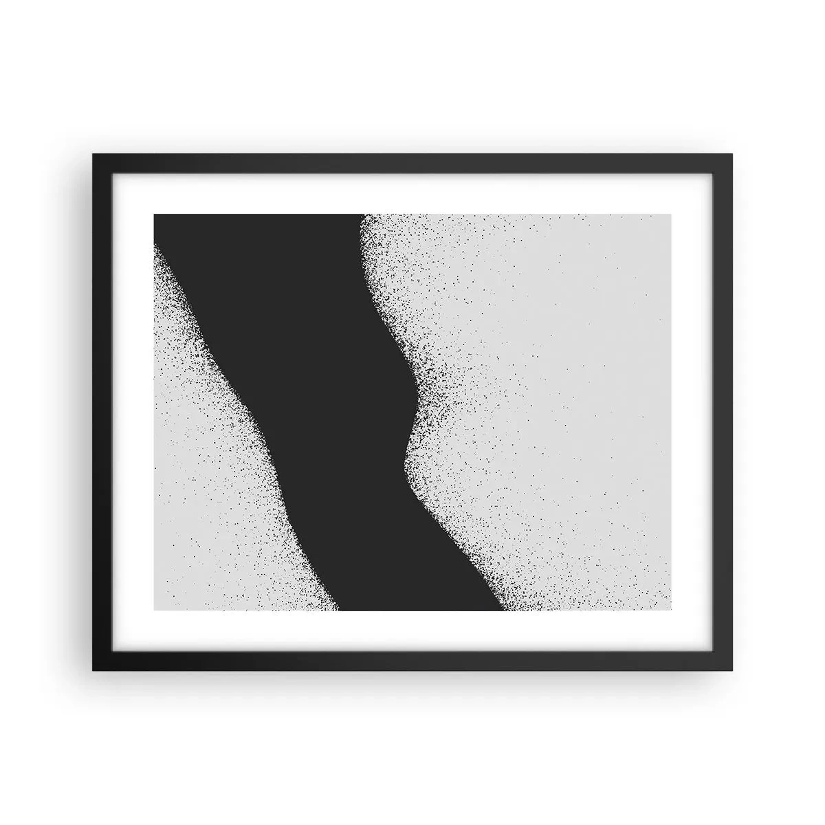 Affiche dans un cadre noir - Poster - Équilibre fluide - 50x40 cm