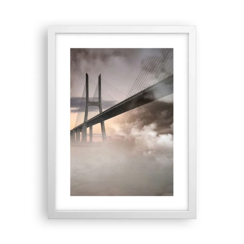 Affiche dans un cadre blanc - Poster - Sur la rivière qui n'existe pas - 30x40 cm