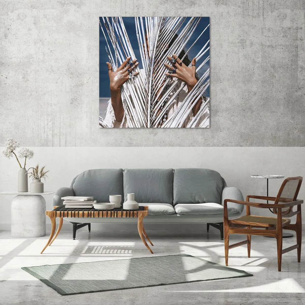 Impression sur verre - Image sur verre - Fille de chaman ? - 40x40 cm