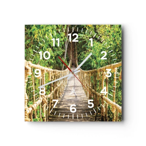 Horloge murale - Pendule murale - Suspendu dans la nature - 40x40 cm